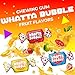 Whatta Bubble Gum Pack | 1 Pound Bag | Individually Wrapped Chewing Gum | Assorted Fruit Bubblegum | Banana, Strawberry & Fruit Mix (Approx. 110 Pieces)
