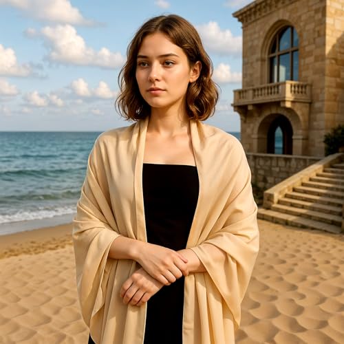 Sheer Shawl Soft Chiffon Scarfs for Evening Dresses Women Elegant Soft Silky Wedding Shawls Wraps Bridal Scarf Stole Lightweight Guest Shawl Wrap Bridesmaid Scarves3