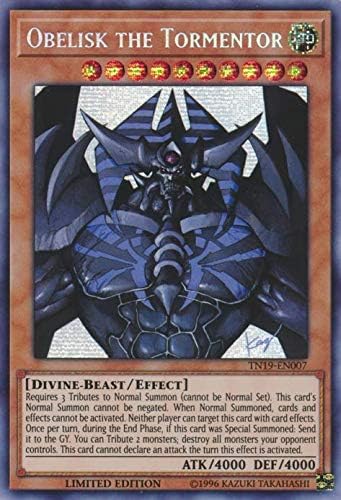Obelisk The Tormentor (Alternate Art) - TN19-EN007 - Prismatic Secret Rare - Limited Edition
