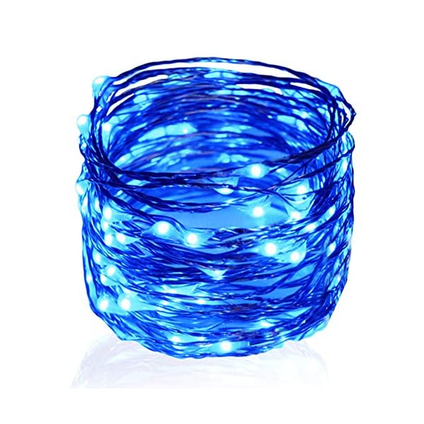 Twinkle star 33ft 100 led silver wire string lights fairy string lights battery operated led string lights for christmas wedding party home holiday decoration