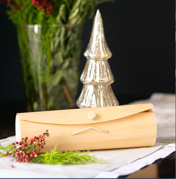 PacknWood - 50 Caja Rectangular Madera | 6,5x6,5 cm | Hostelería Catering, Desechable, Ecológico, Delivery Take Away