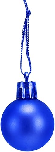Miniatura 8 de Juego de 100 adornos de bolas de Navidad, bolas colgantes inastillables para decoración de fiesta de árbol de Navidad (azul)