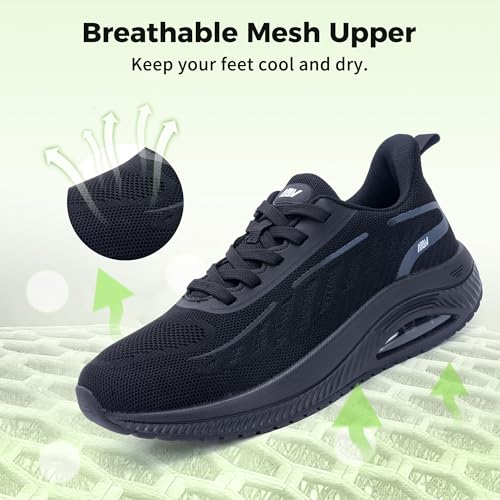 Image of RomenSi Women Arch Support Walking Shoes Plantar Fasciitis Sneakers Orthotic Tennis Shoes for Gym Workout All Day US 6-11