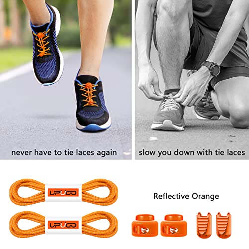 Image of UpUGo Elastic Shoe Laces, No Tie Shoe Laces Tieless for Kids, Adults, Elderly, One Size Fit All