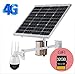 Produktbild JKYQ Solar IP Überwachungskameras MonitorOutdoor-4G Wireless PTZ Speed Dome 720P HD 5fach Zoom CCTV Sicherheitssystem 60W Solar Panel mit 32GB TF Karte,1080p22xzoom