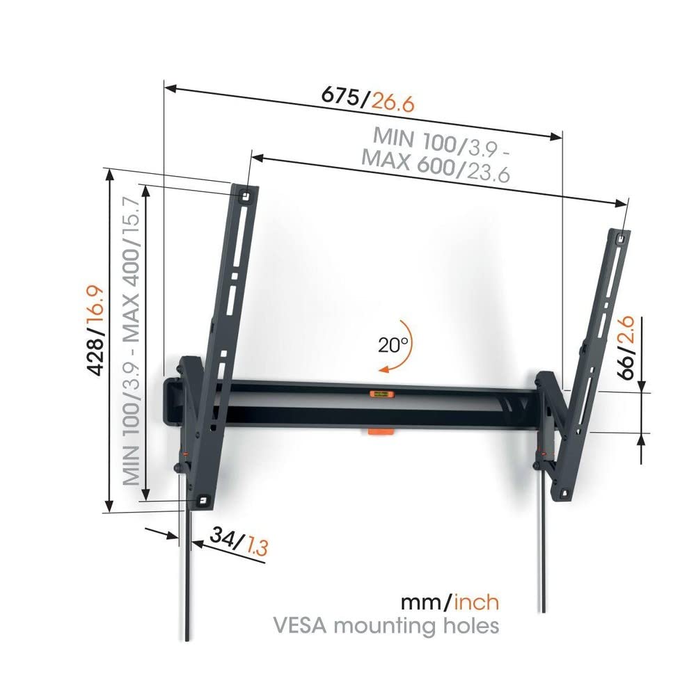Vogel's TVM 3615 TV-wall mount 101,6cm (40) - 195,6cm (77) Neigbar