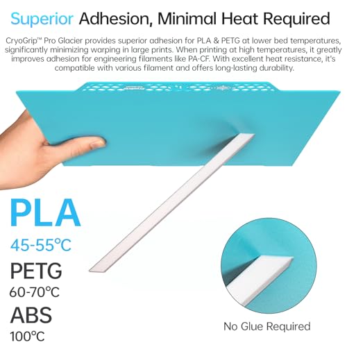 Image of BIQU CryoGrip Pro Glacier Panda Build Plate for Kobra 3 Combo 3D Printer 250x250mm Double Sided Upgrade Build Plate Removable Surface Platform