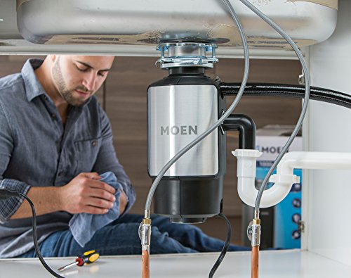 Moen Gxl1000C Gx Series 1 Hp Continuous Feed Garbage Disposal, Power Cord Included #TOP5