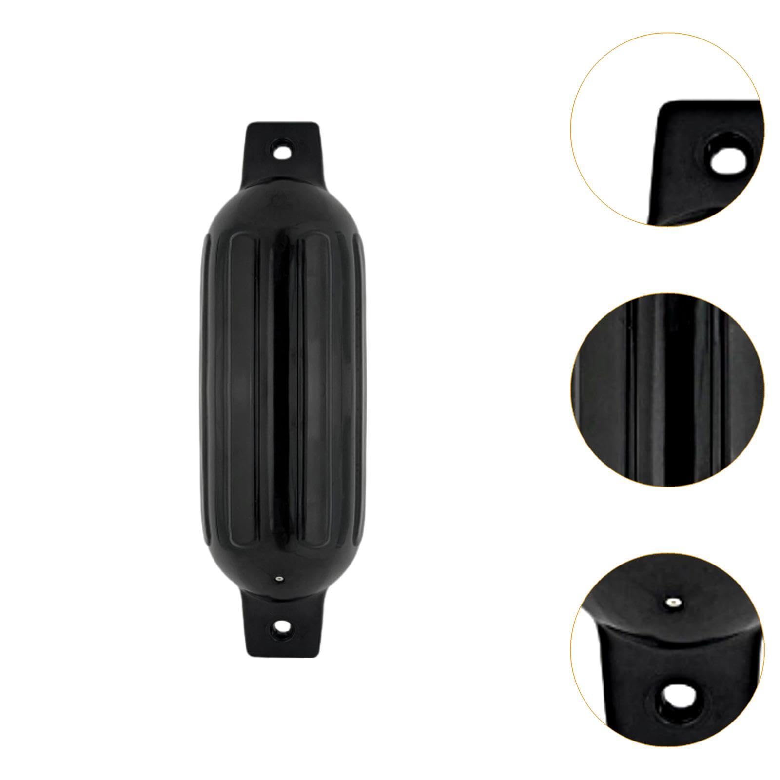 kowaku Boat Fender,Twin Eyes Ribbed Inflatable Marine Snubber, Anchor Buoy for Pontoon Boat Docking Sailboats Marine Dock Boating, 60cmx18cmx6cm