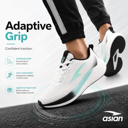 Image of ASIAN Hypercushion Carbon-13 Men's Running Shoes | Lightweight Memory Foam Shoes with Breathable Mesh Upper