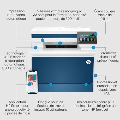 HP Color LaserJet Pro 4302dw - vue 9
