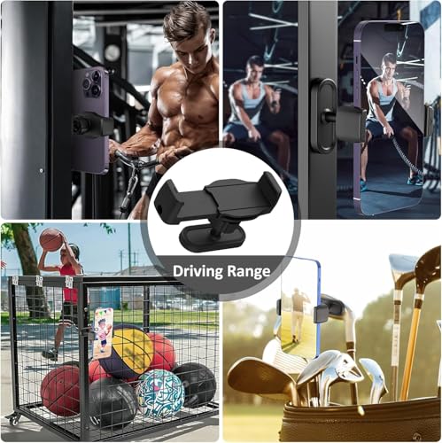 Image of SHOPEE Magnetic Gym Phone Holder 360Adjustable Magnetic Phone Holder Gym Magnet Mount for Gym Compatible with 4.7-6.5 inch Smartphones