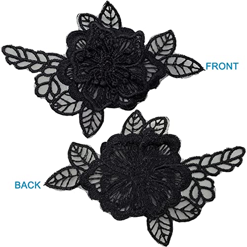 Betiteto 12 Pieces Flower Lace Embroidered Applique 3D Floral Sew On Patches For Clothes Repairing Decorating Wedding Dress Diy Sewing Craft thumb #3
