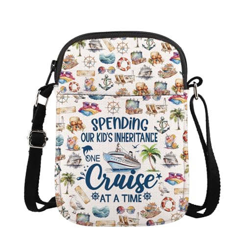 MAOFAED Cruising Gift, Family Cruise Gift, One Cruise At A Time, Matching Cruise Squad Crossbody Bag