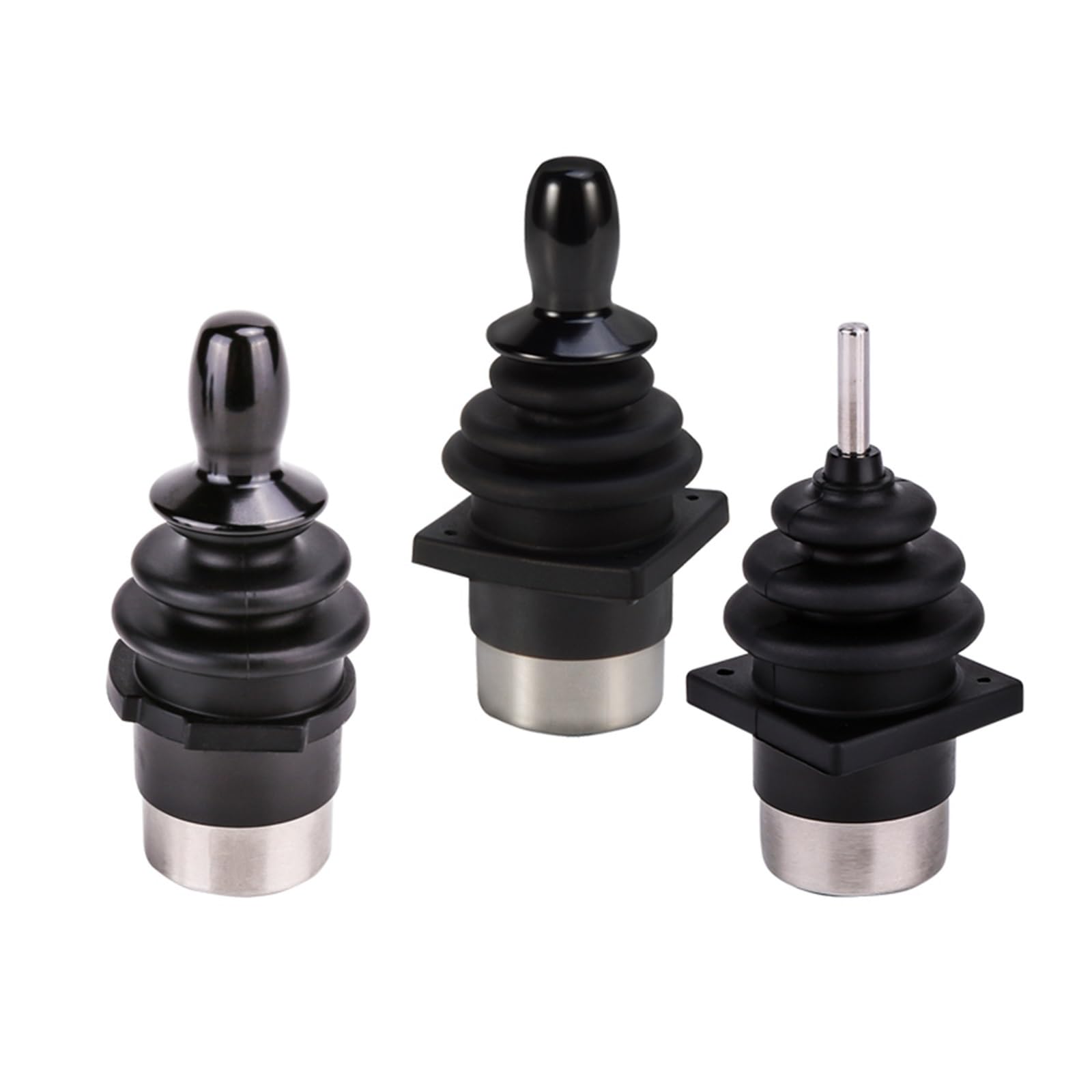 SHEHUALI Joystick, Joystick Hall a due assi SMC30B di controllo elettrico a bilanciere industriale a, impugnatura in lega alluminio(Output USB2.0-HID)