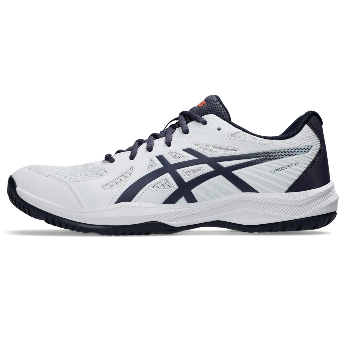 ASICS Men's Upcourt 6 Volleyball Shoes, Oyster Grey/Midnight Blue