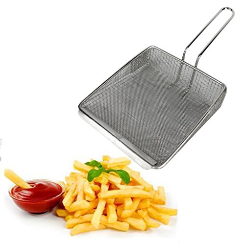 Homyl – Escova de aço inoxidável para cozinha de batata frita e utensílios de cozinha de malha gross