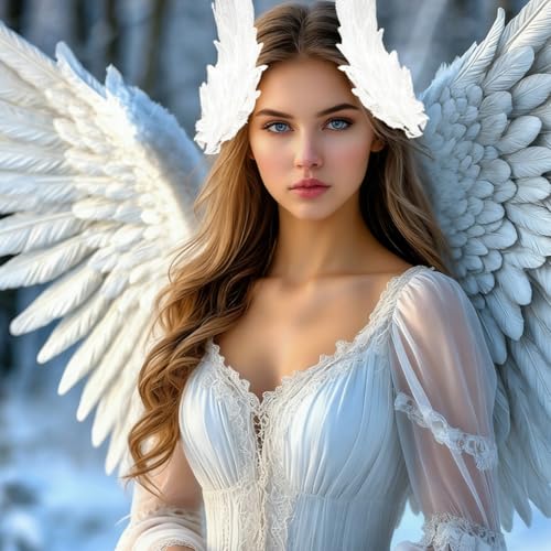 2 Pcs Angel Wing Hair Clips Clips con Doble Capa Bordada de Plumas para Mujer miniatura 4