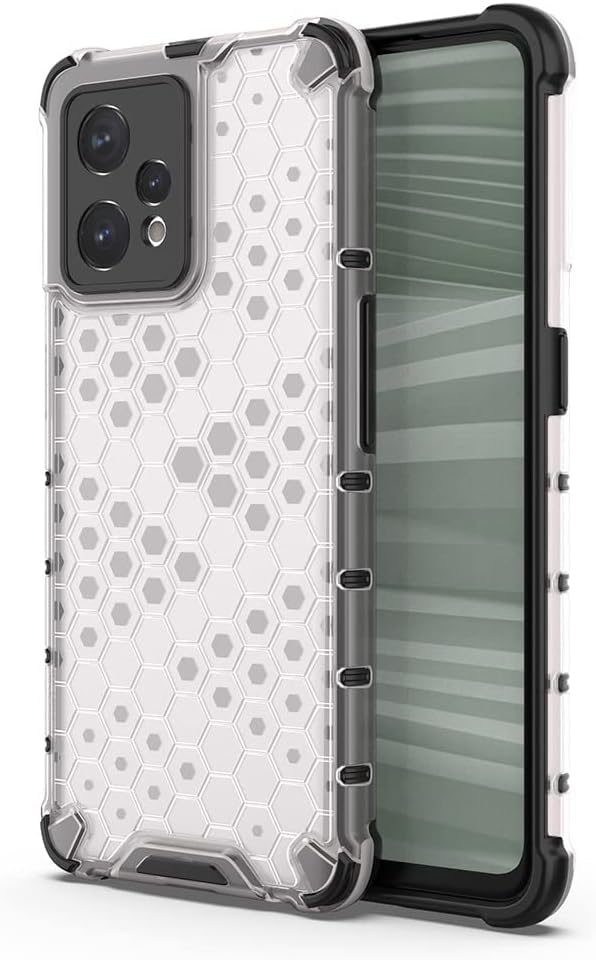 Image of Prime Retail Hard PC Back Case Cover for Realme Narzo 50 Pro 5G Anti Slip Ultra Thin Shockproof Reinforced Corners (Transparent)