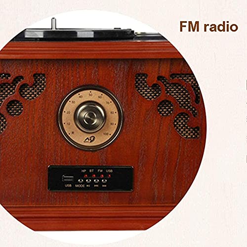 ZJDYDY Tourne-Disque Vinyle Gramophone Retro Turntable avec Haut-parleurs sans Fil Bluetooth 3,5 mm -in/Radio/USB Phonographe en Bois Vintage - Les Beatles, Paul McCartney, John Lennon, RIngo Starr, George Harrison ZJDYDY Tourne-Disque Vinyle Gramophone Retro Turntable avec Haut-parleurs sans Fil Bluetooth 3,5 mm -in/Radio/USB Phonographe en Bois Vintage – Image 6