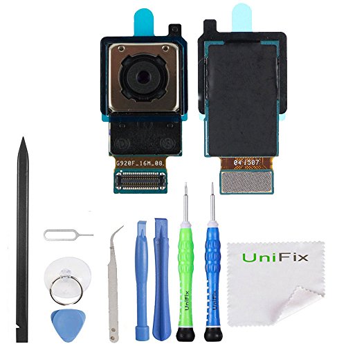 Unifix Rear Facing Primary Camera Replacement Part for Samsung Galaxy S6 G920F G920A G920T G920R G920V G920P + Toolkit
