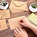 Thank You Cards of Ohuhu, 36 Pack Brown Kraft Paper 6 Design of Assorted Thank U Greeting Note Card with Envelopes and Stickers for Wedding, Business, Birthday, Baby Shower, Blank Inside, 4 x 6 Inch