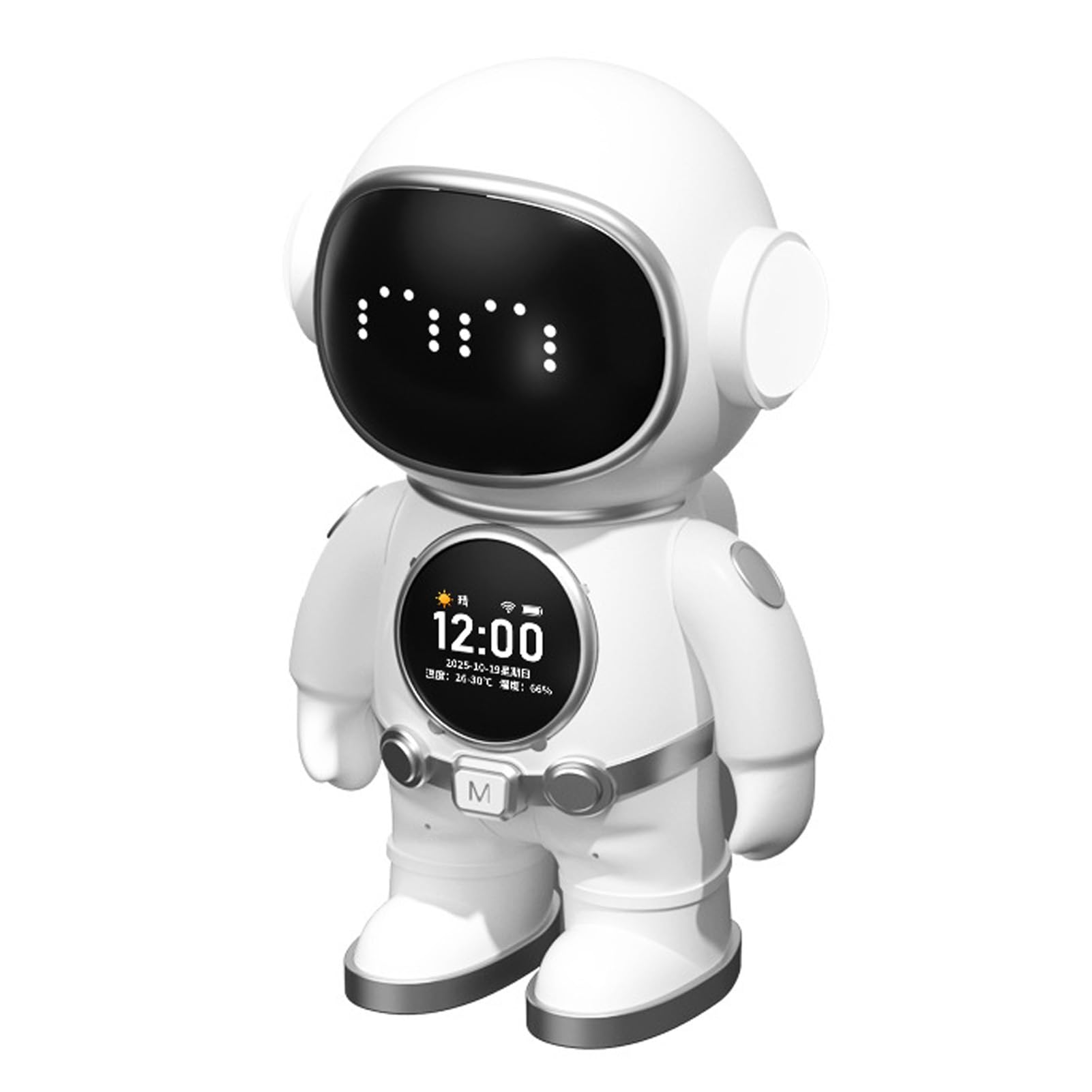 VBESTLIFE AI Smart Robot, Interactive Educational Companion with WiFi, Bluetooth Speaker, APP Control, LED Facial Expressions, Voice Activated Light