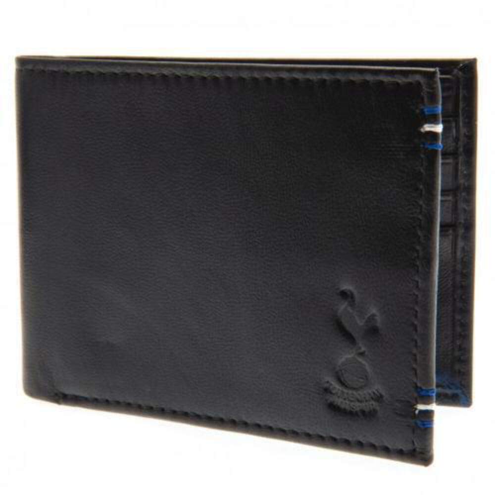 Tottenham Hotspur FC Leather Stitched Wallet (One Size) (Black)