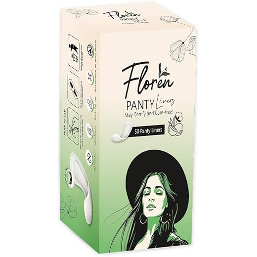 FLOREN Panty Liners Curvy Design 185mm