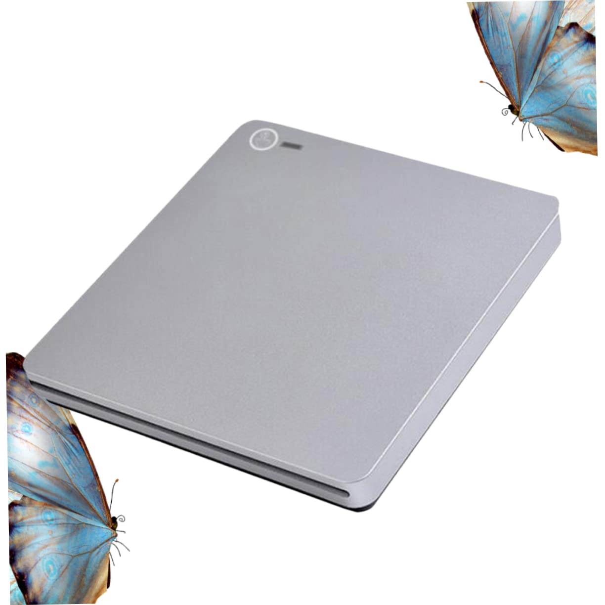 Angoily 1 Set Dual Interface Burner Type C External Recorder for Home Office Use Suction Type Design Lightweight Portable with Fast Transmission Speed Silver