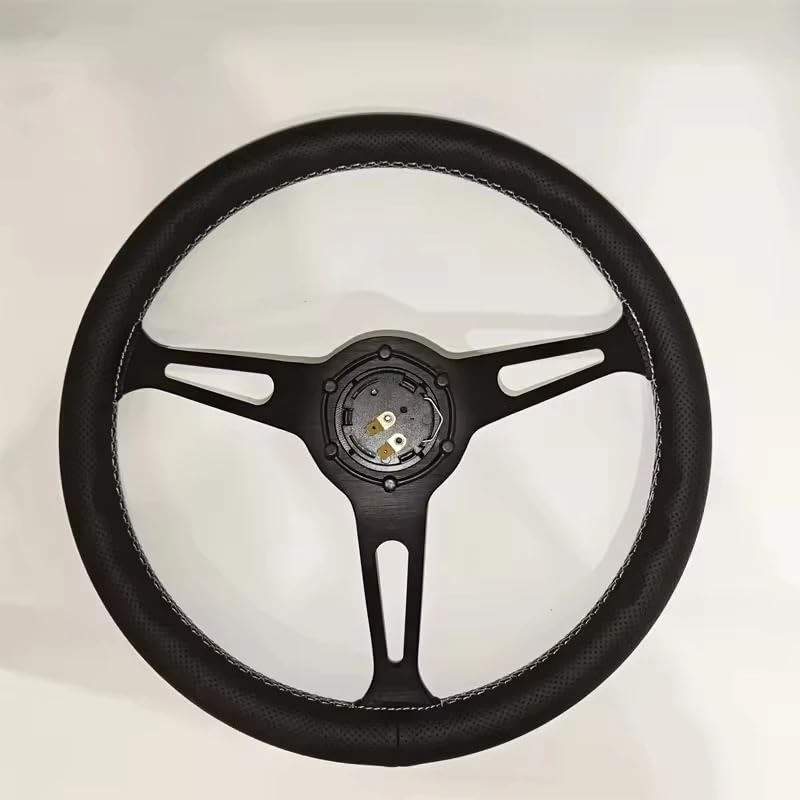 Lenkrad Auto,Sportlenkrad Universelles 380 mm modifiziertes Sport-Mikrofaser-Lenkrad