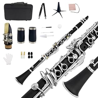 Elegant design: Made of high-level ebonite bakelite wood and Italian felt double sheep shell, Yinfente clarinets produce bright sound and stable vibration. The bladder pads allow for good elasticity, airtightness and high durability. This model is st...