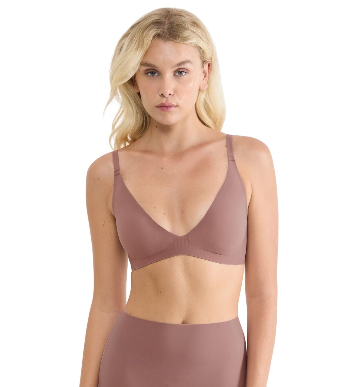 Sloggi Zero Feel 2.0 Non-Underwired Push-Up Bra Women's Cocoa Small