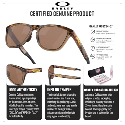 Image of Oakley FROGSKINS RANGE OO9284 Round Sunglasses With Official Eyewear Kit | Men's Sunglasses
