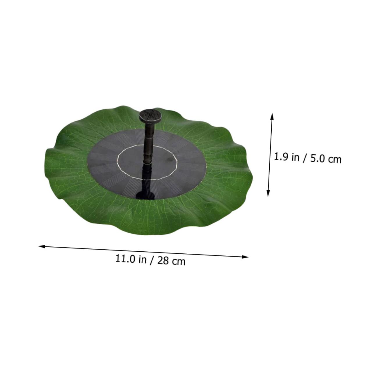 Fuente Solar de Hoja de Loto para Estanque, 1 Juego Abs