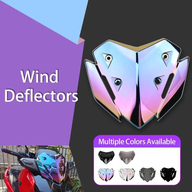 Déflecteurs vent moto XMAX300 protection carénage gris-B - 2