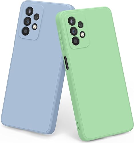 Miniatura 1 de Paquete de 2 fundas para Samsung Galaxy A32 5G elegante funda protectora de silicona líquida delgada de cuerpo completo para Samsung Galaxy A32 5G