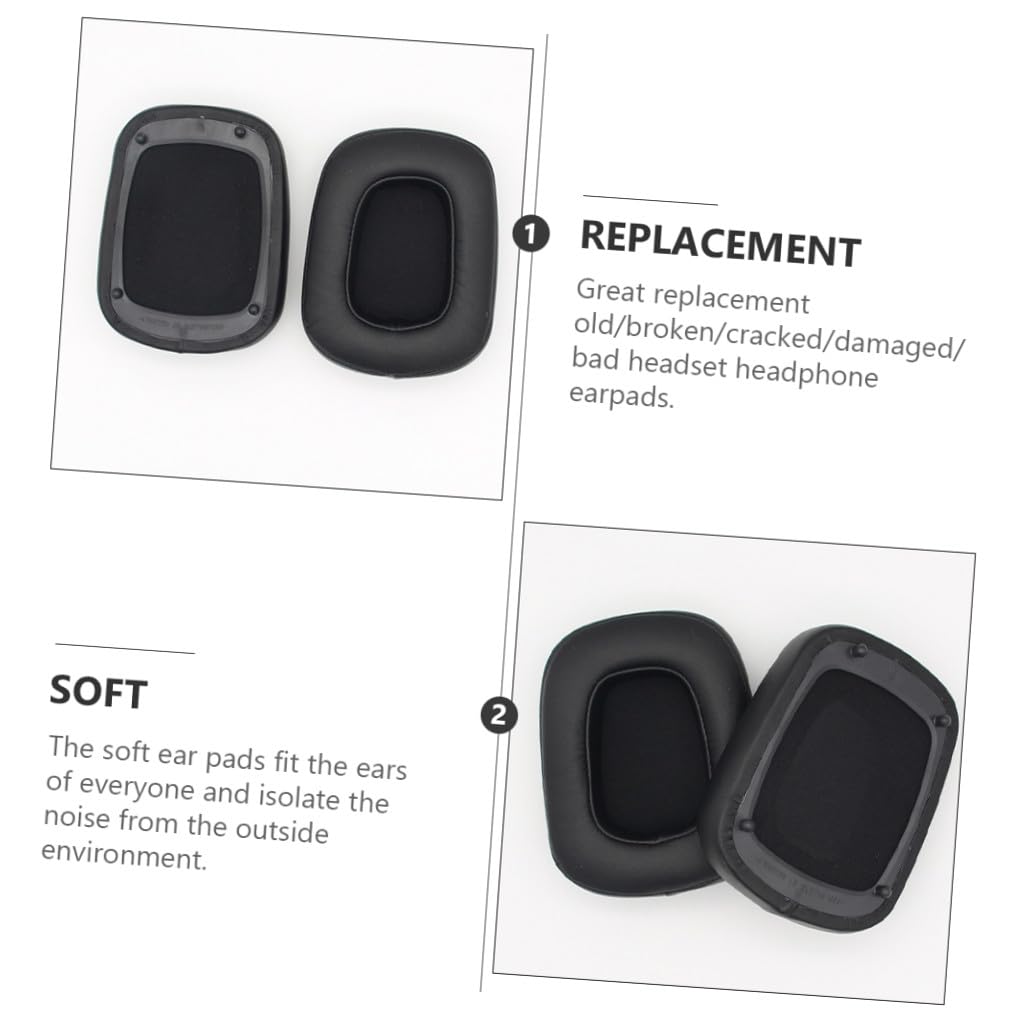 DOITOOL 6 Piezas De Funda De Esponja para Auriculares Almohadillas De Repuesto para Auriculares Almohadillas De Repuesto para Auriculares Almohadillas De Repuesto para Auriculares