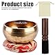 Tibetische Klangschale - Meditationsklangschale Ø 8cm,Tibetisches Klangschalen Set,Klangschale Set mit Schlegel Klangschalenkissen,Tibetanische Klangschalen,Singing Bowl für Entspannung Meditations