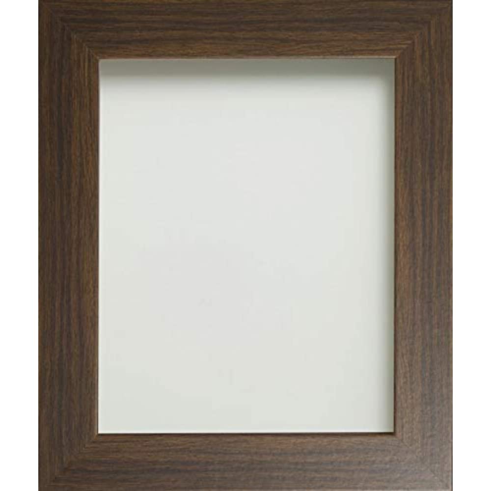 Frame Company Watson Range Brown 12x12 inch Picture Photo Frame *Choice of Sizes* Fitted with Real Glass