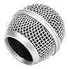 Dpofirs Mesh Microphone Grille for SHURE SM 58 Microphone, Metal Microphone Replacement Head Built in Blowout Prevention Cotton For Singing #1