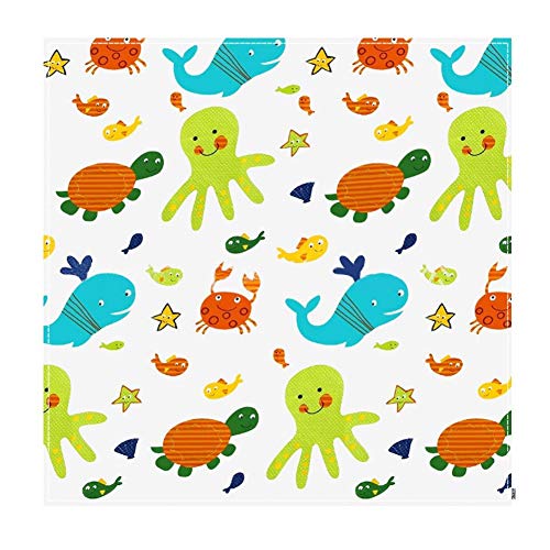 Chaise Haute Tapis de Sol Imperméable,Bébé Splash Tapis,Bébé Splash Mat,Tapis de sol Bébé(110 x 110 cm)