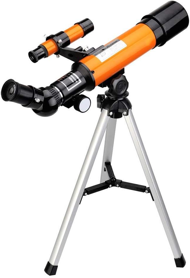 OZZKI Telescopio astronómico para niños Duradero de Alta definición como el Nivel de Entrada para Principiantes de imágenes 18 Veces Claro y Duradero Happy House
