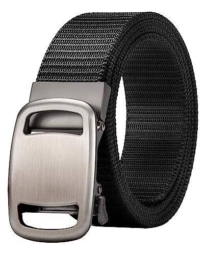 EsengNoyi Nylon Ratchet Belt, Military Web Belt for Men Casual Golf Pants Adjustable