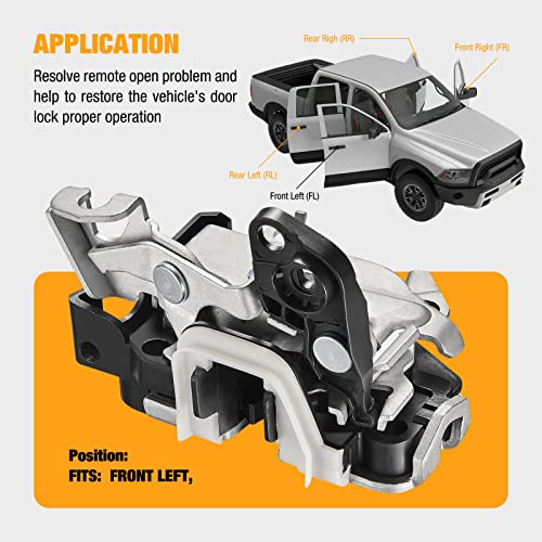 Image of SYERAL Door Lock Actuator Front Left Driver Side Door Latch Compatible with Ford Excursion F-150, F-250 F-350 Super Duty, Compatible with Lincoln Mark LT 6C3Z-2521813-A