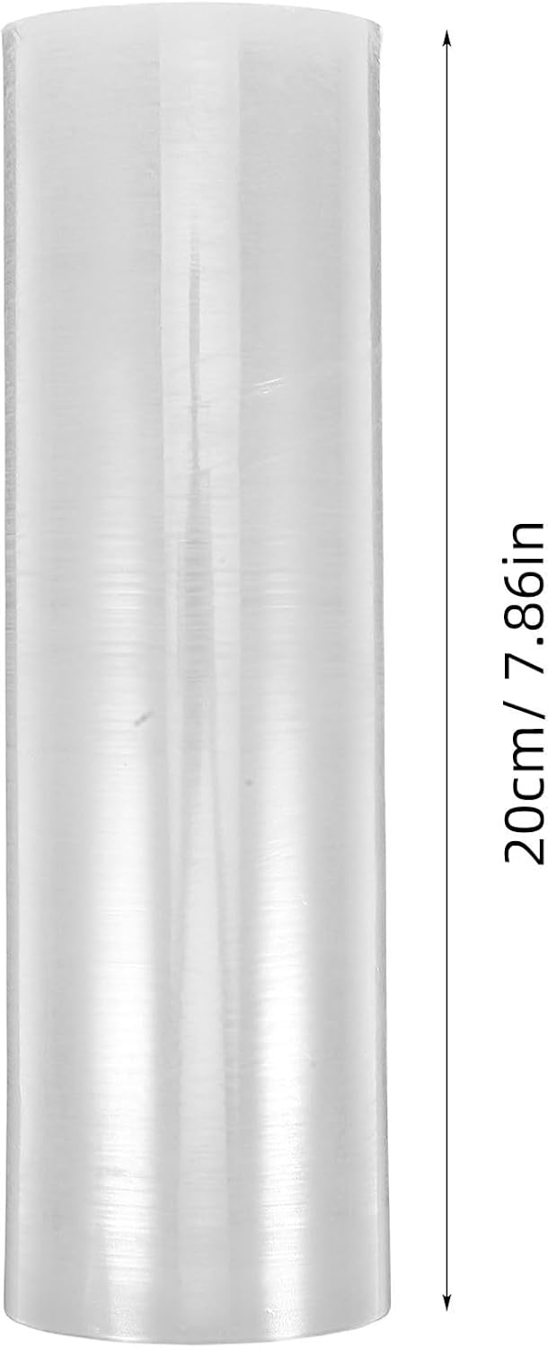 Generic Heavy Duty Stretch Wrap Film Roll 20cm X 2. Industrial Strength Self-adhering Plastic Packaging Wrap for Moving, Shipping, and Furniture Protection