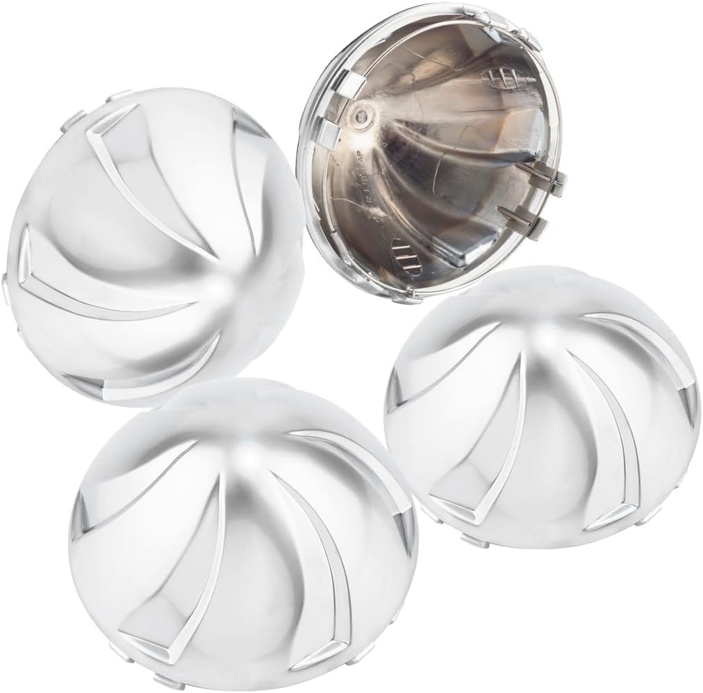 Wheel Center caps for Enkei WT4 XSP Tacoma Tundra 4Runner FJ Rim Hubcaps 96mm 3.78in Replacement Cover PN: 00041-89880-01 S603-03, 4 pcs, Silver