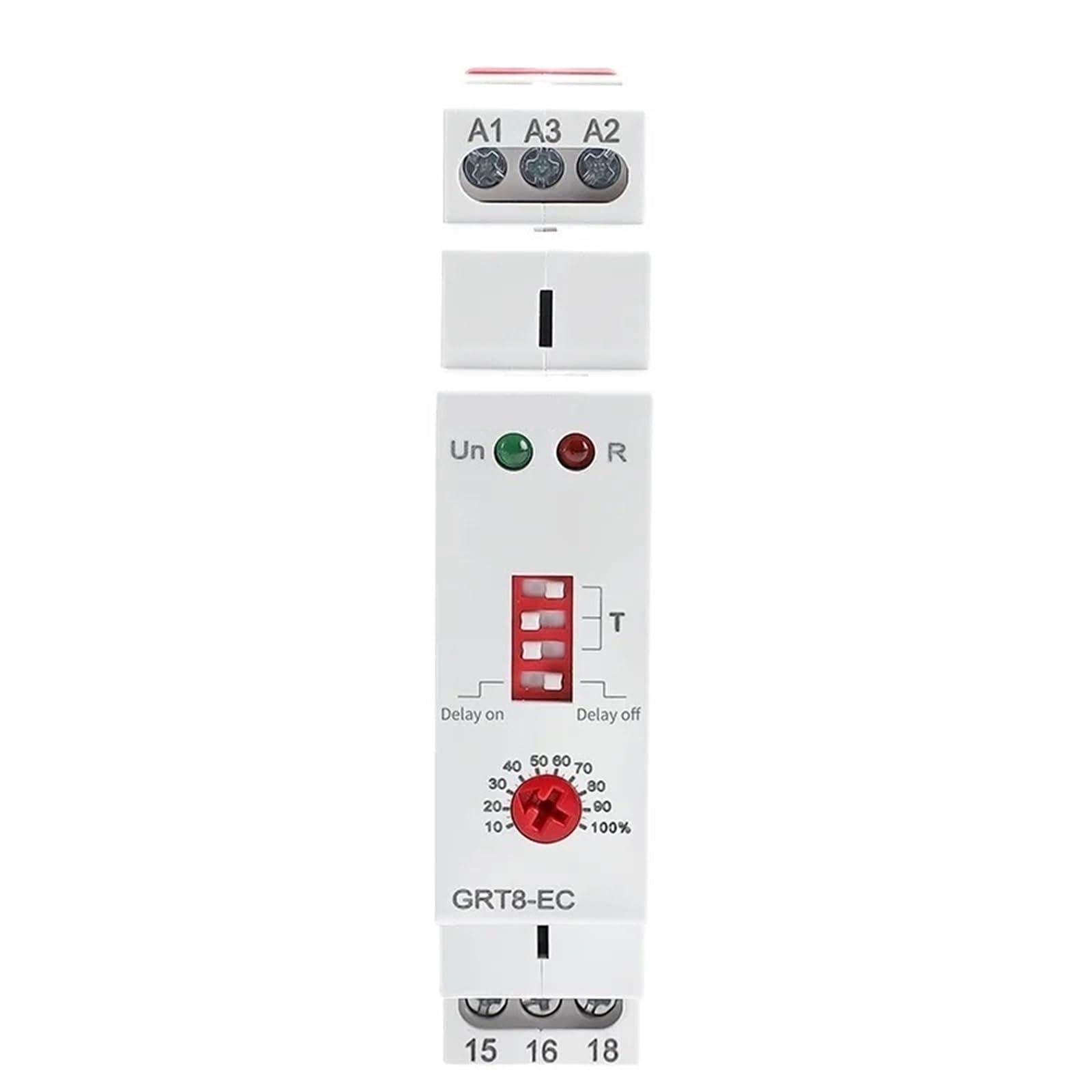 Relais temporisé double fonction GRT8-EC temporisateur inverseur AC380V
