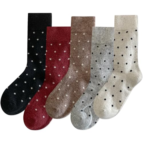 Image of IIG Winter Warm Wool Socks for Women Original Design Trendy Boot Socks Ideal Gift