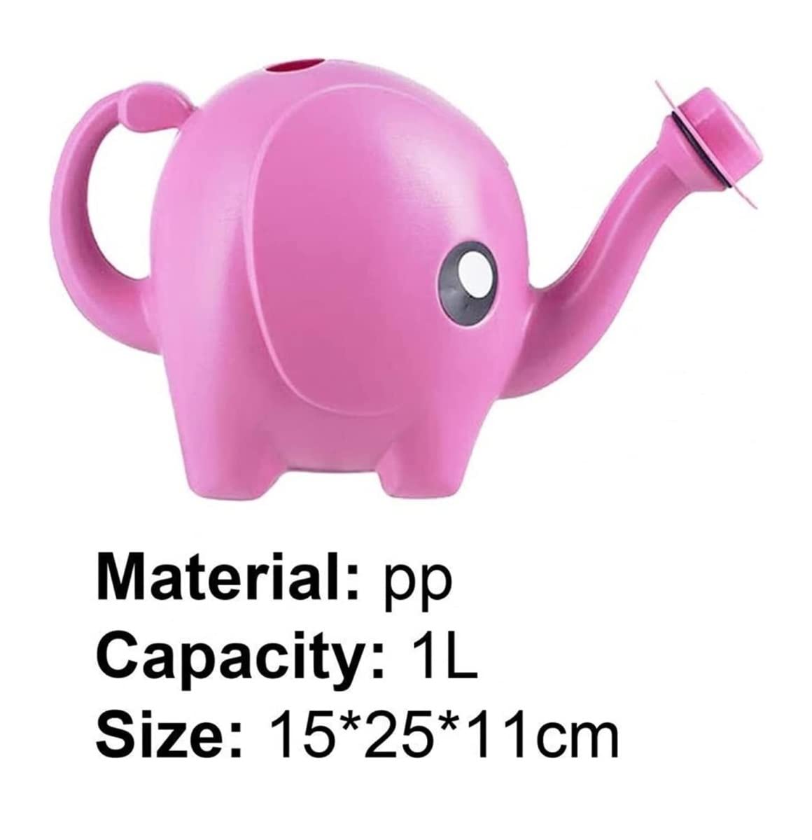 Rozpylacz Konewka Konewki Konewka Do Roślin Domowych Ciekawy Kształt Słonia Doniczka Na Wodę Butelka Kwiat Do Garnka Do Podlewania Bonsai Ogrodowego Opryskiwacz (Color : Pink, Size : 15x 25 x 11cm)